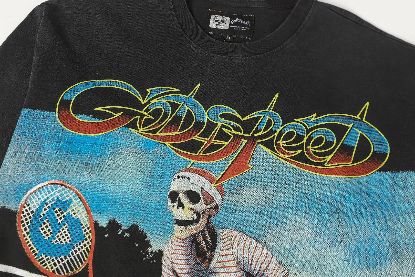 6338# Black I P63 In Stock （new） Godspeed Retro T （fabric）：32 250 Sizes（size）：S-M-L-XL （colour）： Black